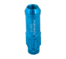 画像をギャラリービューアに読み込む, NRG 700 Series M12 X 1.5 Steel Lug Nut w/Dust Cap Cover Set 21 Pc w/Locks &amp; Lock Socket - Blue