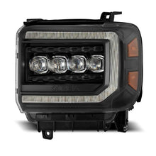 画像をギャラリービューアに読み込む, AlphaRex 14-18 GMC Sierra NOVA LED Proj Headlights Plank Style Black w/Activ Light/Seq Signal/DRL