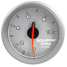 画像をギャラリービューアに読み込む, Autometer Airdrive 2-1/6in Tachometer Gauge 0-10K RMP - Silver