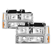 画像をギャラリービューアに読み込む, xTune GMC C/K Series 94-98 Headlights w/ Corner and Parking Lights - Chrome HD-JH-GCK94-C-SET
