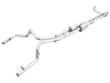 画像をギャラリービューアに読み込む, AWE Tuning 22-23 GMC Sierra 1500 AT4X 6.2L 0FG Catback Split Dual (Flat Bumper) - Bashguard(No Tips)