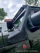 画像をギャラリービューアに読み込む, Go Rhino 18-20 Jeep Wrangler JL/JLU/Gladiator JT XE Windshield Light Bar Mount - 50in Single Row