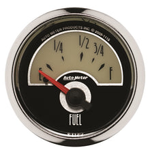 画像をギャラリービューアに読み込む, AutoMeter Gauge Fuel Level 2-1/16in. 73 Ohm(e) to 10 Ohm(f) Elec Cruiser