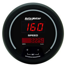 画像をギャラリービューアに読み込む, Autometer Sport-Comp Black 3 3/8in 160 MPH Digital Speedo Gauge