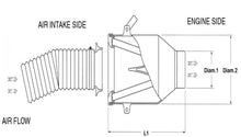 画像をギャラリービューアに読み込む, BMC Universal Direct Intake Air System Induction Kit 85mm Diameter (Displacement Over 1600cc)
