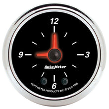 画像をギャラリービューアに読み込む, Autometer 52mm Full Sweep Electric 12 Hour Clock (Inc 10.5 ft Tubing or Wiring Harness)