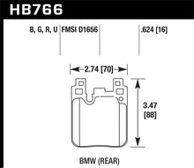 画像をギャラリービューアに読み込む, Hawk BMW M4 DTC-70 Race Rear Brake Pads