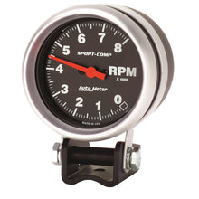 画像をギャラリービューアに読み込む, Autometer Standard 2-5/8in 8,000 RPM Pedestal Mount Tachometer Sport Comp