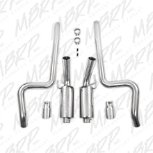 画像をギャラリービューアに読み込む, MBRP 11-14 Ford Mustang GT 5.0L Dual Split Rear Street Version T409 3in Cat Back Exhaust System