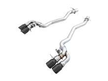 画像をギャラリービューアに読み込む, AWE Tuning 18-19 BMW M5 (F90) 4.4T AWD SwitchPath Axle-Back Exhaust - Diamond Black Tips