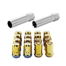 画像をギャラリービューアに読み込む, McGard SplineDrive Tuner 4 Lug Install Kit w/Locks &amp; Tool (Cone) M12x1.5 / 13/16 Hex - Gold (CS)