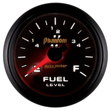 画像をギャラリービューアに読み込む, Autometer Phantom II 52mm Full Sweep Electronic 0-280 ohm Fuel Level Programmable E-F Range Gauge