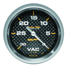 画像をギャラリービューアに読み込む, AutoMeter Gauge Vacuum 2-5/8in. 30Inhg Digital Stepper Motor Carbon Fiber