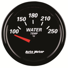 画像をギャラリービューアに読み込む, Autometer Designer Black II 52mm 250 Deg F Water Temp Gauge