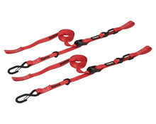 画像をギャラリービューアに読み込む, SpeedStrap 1In x 10Ft Cam-Lock Tie Down with Snap S-Hooks Soft-Tie (2 Pack) - Red