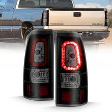 画像をギャラリービューアに読み込む, ANZO 2003-2006 Chevy Silverado 1500 LED Taillights Plank Style Black w/Smoke Lens