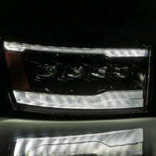 画像をギャラリービューアに読み込む, AlphaRex 06-08 Ram 1500HD NOVA LED Proj Headlights Plank Style Alpha Blk w/Seq Signal/DRL/Amber LED
