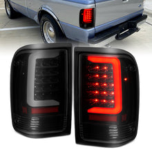 画像をギャラリービューアに読み込む, ANZO 1993-1997 Ford  Ranger LED Tail Lights w/ Light Bar Black Housing Smoked Lens