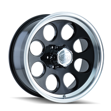 画像をギャラリービューアに読み込む, ION Type 171 16x8 / 5x139.7 BP / -5mm Offset / 108mm Hub Black/Machined Wheel