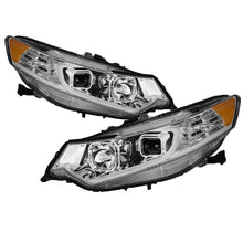 画像をギャラリービューアに読み込む, xTune 09-14 Acura TSX Projector Headlights - Light Bar DRL - Chrome (PRO-JH-ATSX09-LB-C)