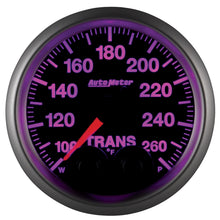 画像をギャラリービューアに読み込む, Autometer Elite 52mm 100-260 Degrees F Trans Temperature Peak and Warn Gauge w/ Electronic Control