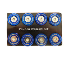 画像をギャラリービューアに読み込む, NRG M-Style Fender Washer Kit (TI Series) M6 Bolts For Metal (TI Burn Wshr/Silver Screw) - Set of 10