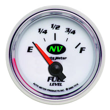 画像をギャラリービューアに読み込む, AutoMeter Gauge Fuel Level 2-1/16in. 240 Ohm(e) to 33 Ohm(f) Elec NV