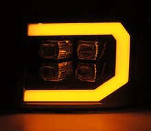 画像をギャラリービューアに読み込む, AlphaRex 07-13 GMC 1500HD NOVA LED Proj Headlights Plank - Jet Black w/Activ Light/Seq Signal/DRL