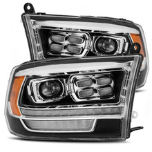 画像をギャラリービューアに読み込む, AlphaRex 09-18 Dodge Ram 2500 LUXX LED Proj Headlights Plank Style Black w/Activ Light/DRL