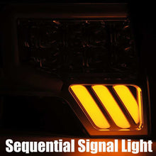 画像をギャラリービューアに読み込む, AlphaRex 09-14 Ford F-150 NOVA LED Proj Headlights Plank Style Gloss Black w/Activ Light/Seq Signal