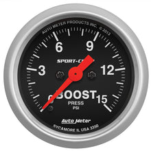 画像をギャラリービューアに読み込む, Autometer 2-1/16in 15PSI Boost Digital Stepper Motor Sport-Comp Gauge
