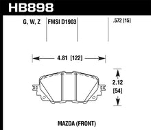 画像をギャラリービューアに読み込む, Hawk 17-19 Fiat 124 Spider DTC-60 Front Brake Pads