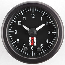 画像をギャラリービューアに読み込む, Autometer Stack Analog Clock Gauge - Black
