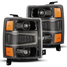 画像をギャラリービューアに読み込む, AlphaRex 04-15 Chevy 1500HD LUXX LED Proj Headlights Alpha-Black w/Seq Activation Light / Seq Signal
