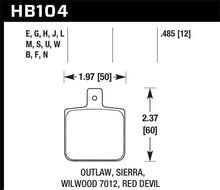 画像をギャラリービューアに読み込む, Hawk Sierra/Outlaw/Wilwood HPS Street Brake Pads