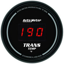 画像をギャラリービューアに読み込む, Autometer Z Series 52mm Black Digital 0-300 Deg F Transmission Temperature Gauge