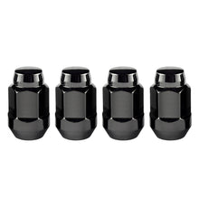画像をギャラリービューアに読み込む, McGard Hex Lug Nut (Cone Seat Bulge Style) 1/2-20 / 3/4 Hex / 1.45in. Length (4-pack) - Black