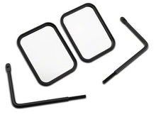 画像をギャラリービューアに読み込む, Officially Licensed Jeep 66-18 CJ5/ CJ7/Wrangler YJ/ TJ/JK Adv Mirrors w Embossed Jeep Logo-Txt Blk