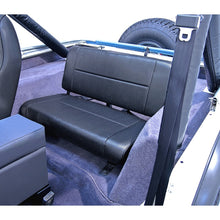 画像をギャラリービューアに読み込む, Rugged Ridge Standard Rear Seat Black Denim 55-95 Jeep CJ / Jeep Wrangler