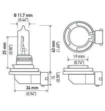 画像をギャラリービューアに読み込む, Hella Optilux H9 12V/100W XB Xenon White Bulb (pair)
