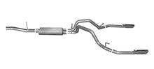 画像をギャラリービューアに読み込む, Gibson 10-13 GMC Sierra 1500 SLE 4.8L 2.25in Cat-Back Dual Split Exhaust - Stainless