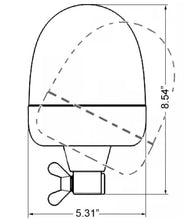 画像をギャラリービューアに読み込む, Hella Rota Compact 12V Amber Lens Beacon w/ Flexible Pole Mount