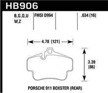 画像をギャラリービューアに読み込む, Hawk 2020 Porsche 718 Boxster 2.0L Base Ceramic Composite Brakes Rear ER-1 Brake Pads