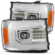 画像をギャラリービューアに読み込む, AlphaRex 07-13 GMC 1500HD PRO-Series Projector Headlights Plank Style Chrm w/Activ Light/Seq Signal