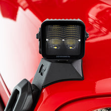 画像をギャラリービューアに読み込む, Go Rhino Xplor Blackout Series Cube LED Flood Light Kit (Surface/Threaded Stud Mnt) 3x3 - Blk (Pair)