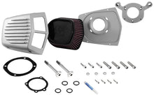 画像をギャラリービューアに読み込む, K&amp;N Street Metal Intake System 01-16 Harley-Davidson Shaker Silver H/D Softail/Dyna Fl