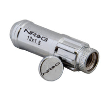 画像をギャラリービューアに読み込む, NRG 700 Series M12 X 1.5 Steel Lug Nut w/Dust Cap Cover Set 21 Pc w/Locks &amp; Lock Socket - Silver