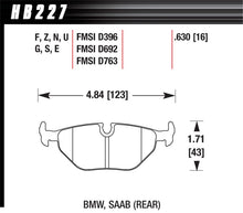 画像をギャラリービューアに読み込む, Hawk 95-99 BMW M3 E36 Performance Ceramic Street Rear Brake Pads