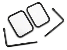 画像をギャラリービューアに読み込む, Officially Licensed Jeep 66-18 CJ5/ CJ7/Wrangler YJ/ TJ/JK Adv Mirrors w/ Printed Jeep Logo-Txt Blk