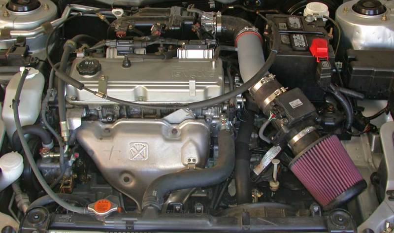 K&N 00 - 03 Mitsubishi Eclipse 2.4L Silver Typhoon Short Ram Intake - R70オートパーツ【公式】